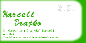 marcell drajko business card